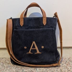 Thirty-One Navy Canvas Tote